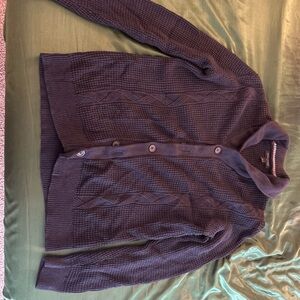 Banana Republic Men's Dark Blue Cardigan Sweater